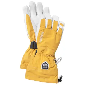 Hestra Army Leather Heli Ski Mustard Senap 7