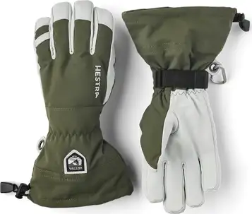 Hestra Army Leather Heli Ski Olive 11