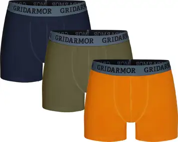 Gridarmor Men's Steine 3p Cotton Boxers 2.0 Multi Color XXL