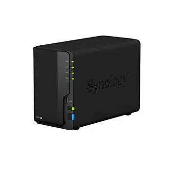 Synology DS218+-2G 2-Bay 20TB bunt med 2X 10TB WD100EFAX röd