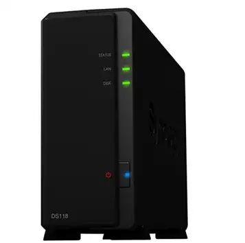 Synology DS118 1-Bay 8 TB bunt med 1 x 8 TB Red WD80EFAX