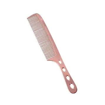 AMONG Frisör Kam Hair Comb Rostfritt stål Flat Hair Comb Professional Hair Cutting Salon Mäns Anti-static Hair Stylist Det bästa presentvalet Resa hår Kam (Color : C2pc)