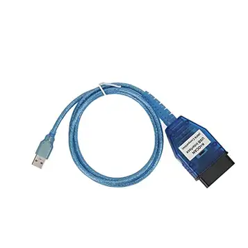 Tbest Bildiagnosverktygskabel, K D CAN OBD2-kabel FT232RL-chip med Switch USB-gränssnittsersättning för E60 E61 E70 E81 8-stifts K LINE-protokoll