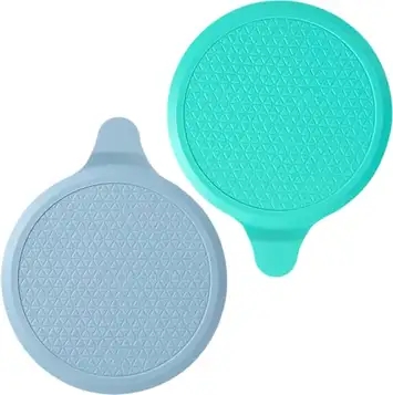 UBRAVE Silikon badkarspropp, universell handfatsplugg, byte av badplugg, återvinningsbar kiseldräneringspropp, för badkar tvättställ köksvask, 15 cm diameter, 2-pack (blå/grön)