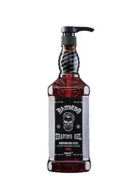 Bandido Shaving Gel Män Red & Blue 1000 ml rakgel transparent män rakning män icke-skummande exakt rakning av skäggkonturerna med varje rakblad rakkniv kan användas för män (röd 1000 ml)