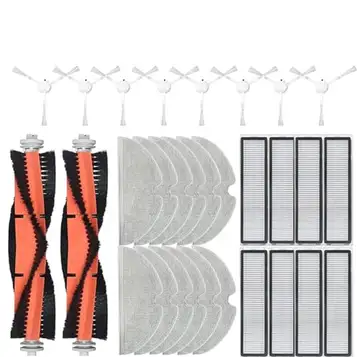 MKVAXR For Dreame, Bot D9 MAX Robotdammsugartillbehör, for Dreame, Bot L10 Pro Hepa Filter Huvudborste Moppduk Ersättningsreservdel Robotdammsugare delar(30pcs)