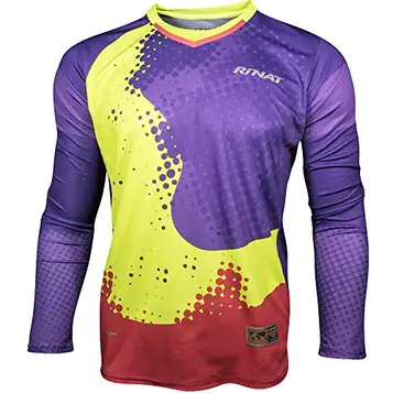 Rinat Hypernova – torwarttrikot barn, färg violett/neon/rosa, storlek YS