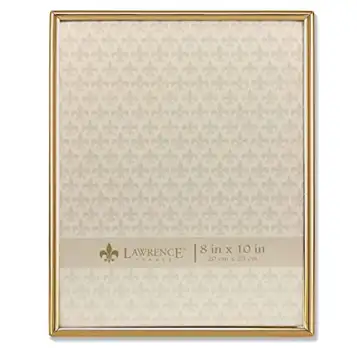 Lawrence Frames Lawrence ramar 8 W x 25 cm H helt enkelt guld metallbildram (670080)