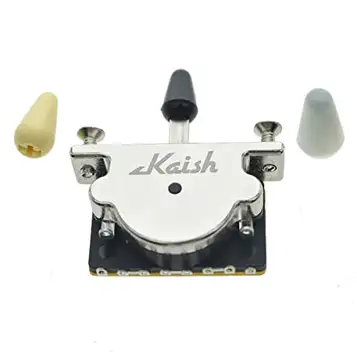 KAISH Heavy Duty 3-vägs gitarr pickup spak brytare pickup väljare brytare för Strat Tele med 3 plastspetsar