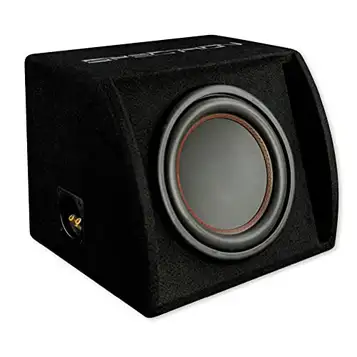 SPECTRON SP-25RS: kompakt basreflex subwoofer, baslåda för bilar, baslåda med 25 cm woofer chassi, 400 watt