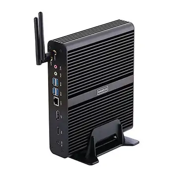 HUNSN 4K Fanless Mini PC, Desktop Computer, Server, Intel I7 8550U / 8565U / 8559U / 8569U / 8650U, Windows 11 pro or Linux Ubuntu,  BM14, WiFi, BT, DP, HDMI, LAN, 32G RAM DDR4, 512G SSD