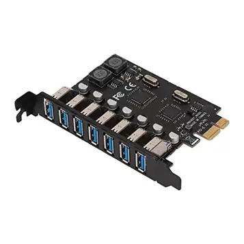 Jopwkuin PCIE till USB 3.0, 7 USB3.0-portar PCI Express-kort för Windows