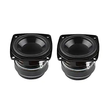 SUSQVHVCK 2PCS 2,75 "Mid Woofer 4 OHM 40W Audio Speaker Bass Long Excursion Speaker Bokhylla högtalare