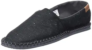 Havaianas Herr ursprung Iv svart Espadrille kilsandal, Svart