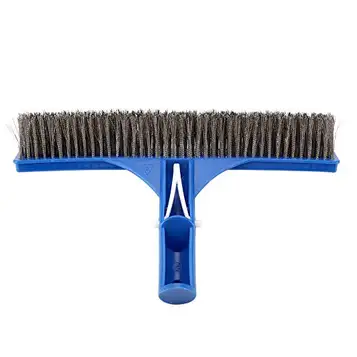 Garosa 10Inch Pool Brush Pool Brush Pool Cleaner Hand Cleaner Swimming Pool Tillbehör Plaststål för Pond Pool