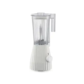 Alessi Plissé MDL09 W – mixer med graderad karaff, termoplastisk harts, europeisk kontakt 700 W, 1,5 l, vit