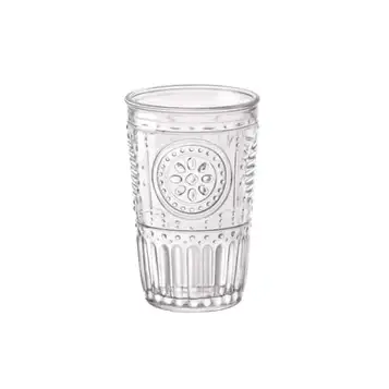 Bormioli Rocco romantiska glasögon set 1 st (färg klar, 340 ml, diskmaskinssäker, vattenglas, för cocktail/vatten)