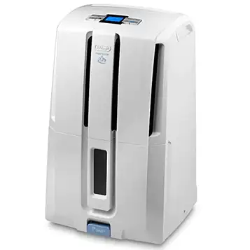 De'Longhi DD230P Aria Dry Pump avfuktare, effektivitet från 24 timmar, dräneringsrör 5 m, avtagbar vattentank, kapacitet 30 liter, 540 W, vit