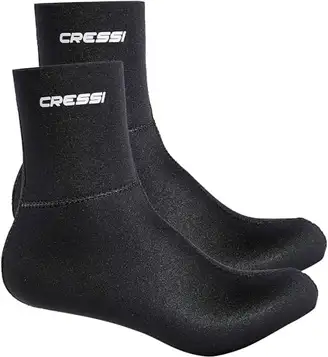 CRESSI Black Neoprene Socks Resilient 5 mm Neoprene Socks