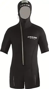 CRESSI Shell Multi Thickness Jacket W/Hood Man -Premium Neoprene 5mm