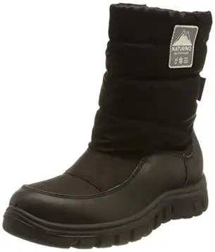 Naturino Foma Zip, Unisex Boots för barn och ungdomar, Svart, 33 EU