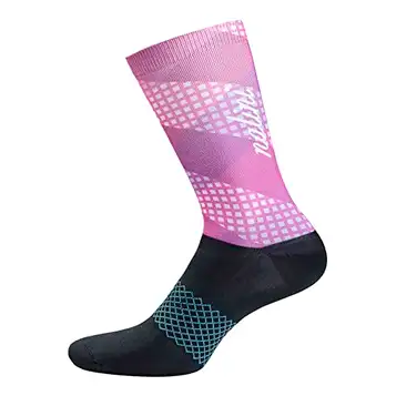 Nalini 02511801100C000.27 OMICRON Sockor Svart/Rosa Storlek M