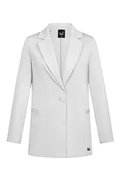 19V69 ITALIA Zoe White Blazer, vit, XL (2-pack), Vit, XL