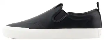 Giorgio Armani herr borg, läder, rygglogotyp sneakers, svart, 43 EU, svart, 43 EU