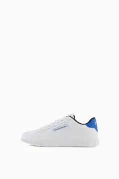 Giorgio Armani Seattle sneakers för män, Op White Blue, 46 EU