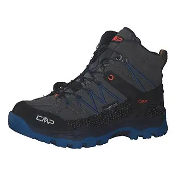 CMP KIDS RIGEL MID TREKKING SHOES WP unisex – barn Vandringsskor, Graphite Ultramarine, 28 EU