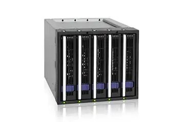 ICY DOCK FatCage MB155SP-B HDD-fodral, Svart