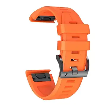 TINTAG 26 mm klockarmband armband för Garmin Fenix 5X Plus 6X Pro 3HR snabbfrigörande silikonarmband för Descent MK1/MK2 armband, 26mm Width, Agat