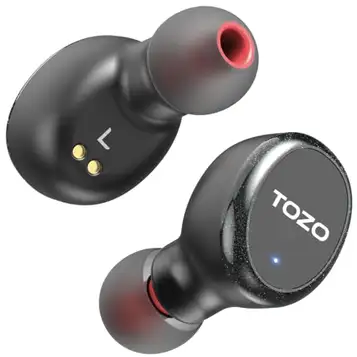 TOZO T10S, in-ear-hörlurar, svarta