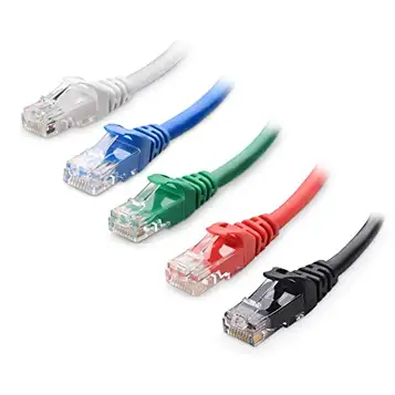 Cable Matters 5-färgskombination Snagless Cat6 Ethernet-kabel (Cat6-kabel/Cat 6-kabel) 0,3 m