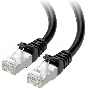 Cable Matters Snagless Cat 6a, Cat6a (SSTP, SFTP) Skärmad Ethernet-kabel i svart 9 meter