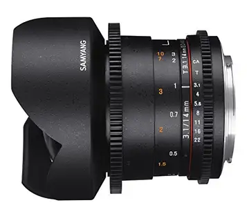 SAMYANG MF 14 mm T3.1 VDSLR II manuell fokus Cine lins för Sony E