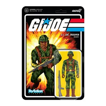 SUPER7 – G.I. Joe Trooper Clean Shaven (brun) 9,5 cm reaktionsfigur