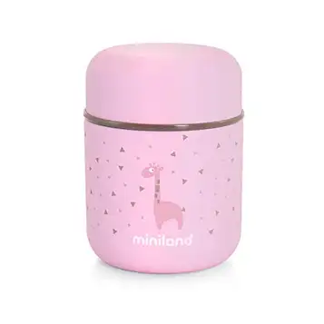 Miniland Isoleringsbehållare 280 ml för barnmat – SILKY FOOD THERMOS MINI ROSE