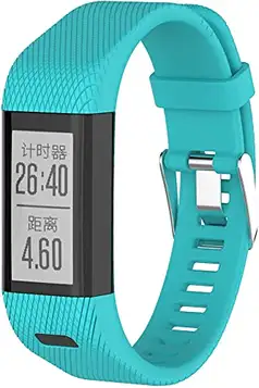 Chainfo Strap kompatibel med Garmin Vivosmart HR+ Plus/Approach X10 / Approach X40 Watch Band, Replacement Adjustable Bracelet Silicone Sports Strap (Pattern 2)