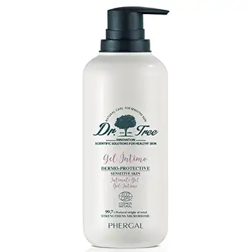 Dr. Tree Gel Intimate Dermoprotector Hypoallergenic, reinforces your skin microbioma, restores flora, eliminates odor and calm the chips 400 ml