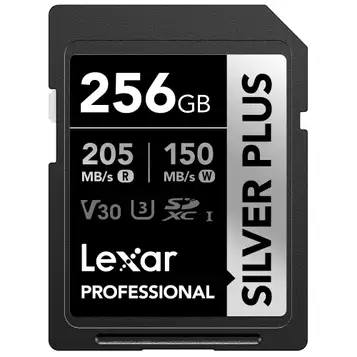 Lexar SDXC Professional Silver Plus 1066x UHS-I/U3/A2/4K R205/W150 (V30) - 256GB