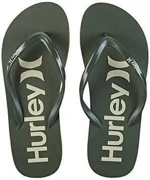 Hurley Herr M O&o sandaler Flip-Flop, Olive, 8.5 UK, Oliv, 41 EU