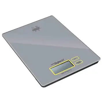 Sytech digital köksbascula ·slim", 5 kg, grå, ()