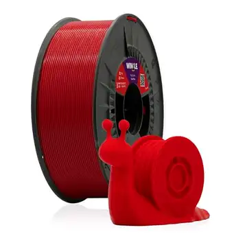 WINKLE FEED YOUR PRINTER WINKLE PLA HD-filament djävulsröd   3D-skrivarfilament   PLA-tråd 1,75 mm 1 kg   PLA röd   kompatibel med alla 3D-skrivare   dimensionell noggrannhet   spole 1 kg