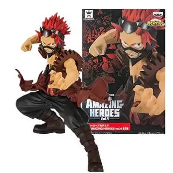 FABIIA My Hero Academia Action Figure, Todoroki Shouto Dabi Deku Anime Figures, Collectible 18Cm Pvc Statue Model Doll Desktop Decoration Ornament (Kirishima Eijiro)/Kirishima Eijiro