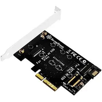 Silverstone SST-ECM20 SuperSpeed PCI-E Express x4 M.2 (NGFF) och SATA/M.2-kort