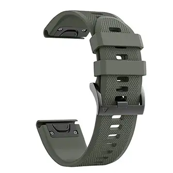 TINTAG 22 26 mm klockarmband för Garmin Fenix 7X 7 6X 6 Pro 5X 5 Plus Forerunner 945 935 MK2 läder + silikonrem snabbfrigörande armband, 22mm Fenix 5 5Plus, Agat