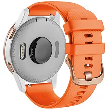 SOMKB 18 20 22 mm band för Garmin Venu/2/2S/SQ Plus silikonband för Vivomove 3 4/Move sportrem snabbinstallation smarta tillbehör, For Vivoactive 4, Agat