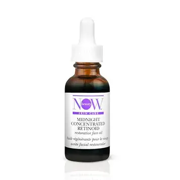 Now Beauty Midnight Concentrated Retinoid Restorative Face Oil Gentle Retinol Plus Retinoid Treatment Restorative, Anti-Aging Face Oil for Women Overnight Face Oil Smooths and Plumps 30 ml