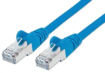 PremiumCord nätverkskabel, Ethernet, LAN & Patch-kabel CAT6a, 10 Gbit/s, S/FTP PIMF skärm, AWG 26/7, 100% Cu, snabb flexibel och robust RJ45-kabel, blå, 10 m